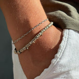 925 Silver | Handmade Black Cord Soul Men’s Bracelet