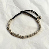 925 Silver | Handmade Black Cord Soul Men’s Bracelet