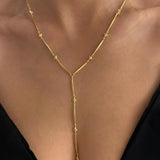 925 Silver | North Star Bar Y Chain Necklace