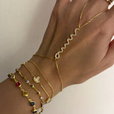 925 Silver | Double Chain Wave Hand Chain