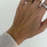 925 Silver | Minimal Twist Hand Chain