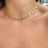 925 Silver | White Stone Aura Necklace