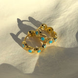 925 Silver | Multi-Turquoise Vintage Style Earrings