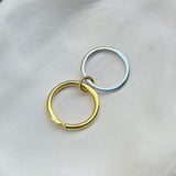 925 Silver | 2-Piece Thin Interlock Ring Set