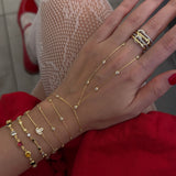 925 Silver | Multi Lotus Charm Bracelet