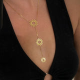 925 Silver | Sun Y Chain Necklace
