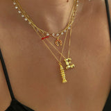 925 Silver | Colorful Enamel Horseshoe Necklace