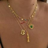 925 Silver | Colorful Stone Charm Chain