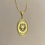 925 Silver | PHEAR Custom Unisex Lion Medallion Necklace