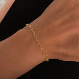 925 Silver | Minimal Heart Chain Bracelet