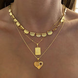 Bronze | Handmade Oval Ethnic Necklace