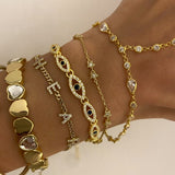 925 Silver | Dark Blue Stone Evil Eye Bracelet