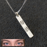 925 Silver | Unisex Custom Sketch Eye Necklace