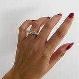 925 Silver | Baguette Stone Rectangular Ring