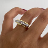 925 Silver | Baguette Stone Rectangular Ring