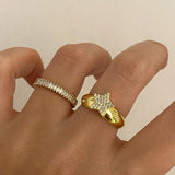 925 Silver | Star Ring with Stone Detailing