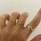 925 Silver | Nautical Ring with Stone Detail