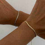 925 Silver | Unisex Fishbone Chain Bracelet