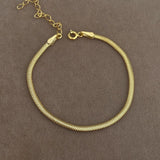 925 Silver | Unisex Fishbone Chain Bracelet