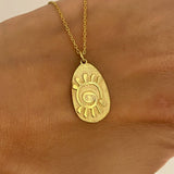 925 Silver | Sun Medallion Necklace