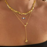 925 Silver | Adjustable Heart Pendant Slider Chain Necklace