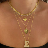 925 Silver | White Stone Heart Necklace