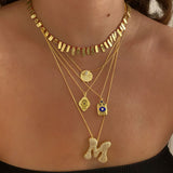 925 Silver | Dark Blue Enamel Symbol Necklace