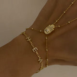 925 Silver | Custom with Curb Chain and Stone Detail