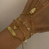 925 Silver | Personalized Luck Bracelet with Heart Charm