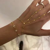 925 Silver | Thin Curb Hand Chain