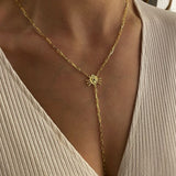 925 Silver | Y Chain Necklace with Heart Medallion