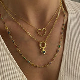 925 Silver | Heart Evil Eye Nautical Necklace