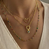 925 Silver | Heart Evil Eye Nautical Necklace