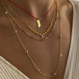 925 Silver | Colorful Baguette Stone Chain