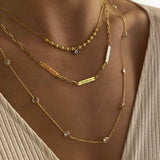 925 Silver | Eye Necklace with Clover Detail