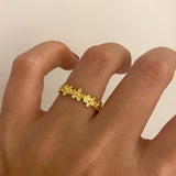 925 Silver | Minimal Multi Daisy Ring