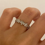 925 Silver | Minimal Multi Daisy Ring