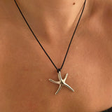 925 Silver | String Starfish Necklace