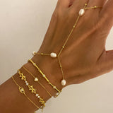 925 Silver | Thin Bar Bracelet with Stone Detailing