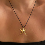 925 Silver | String Starfish Necklace