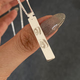 925 Silver | Unisex Custom Sketch Eye Necklace