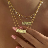 925 Silver | Personalized Bubble Necklace with Stones