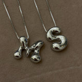 925 Silver | Asymmetric Letter Necklace