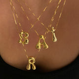 925 Silver | Asymmetric Letter Necklace