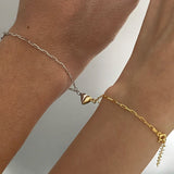 925 Silver | Magnetic Heart Couple Bracelets