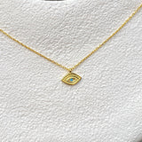 925 Silver | Minimal Turquoise Eye Necklace