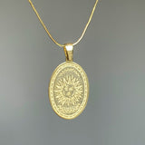 925 Silver | Unisex Sun Medallion Necklace