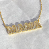 925 Silver | Custom Hollow Letter Necklace with Stone Detailing