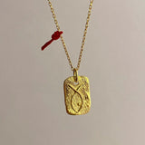 925 Silver | Fish Symbol Luck & Prosperity Medallion Necklace