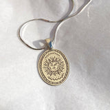 925 Silver | Unisex Sun Medallion Necklace